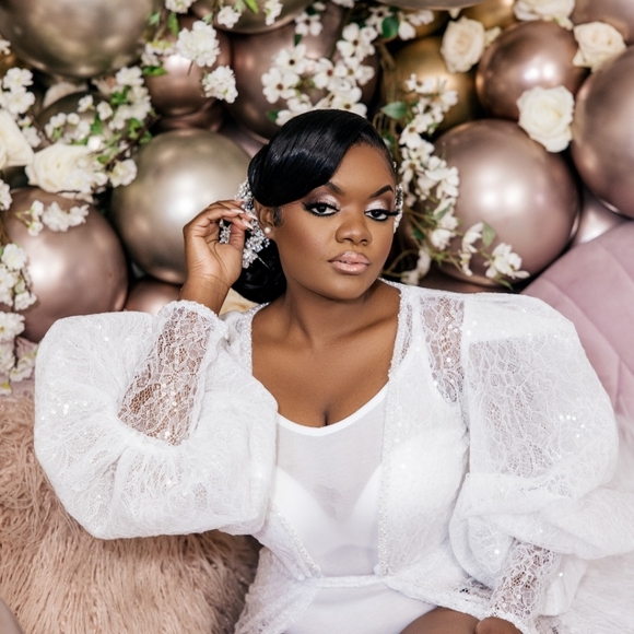 Designer Bridal Robe - Picture 4 of 4